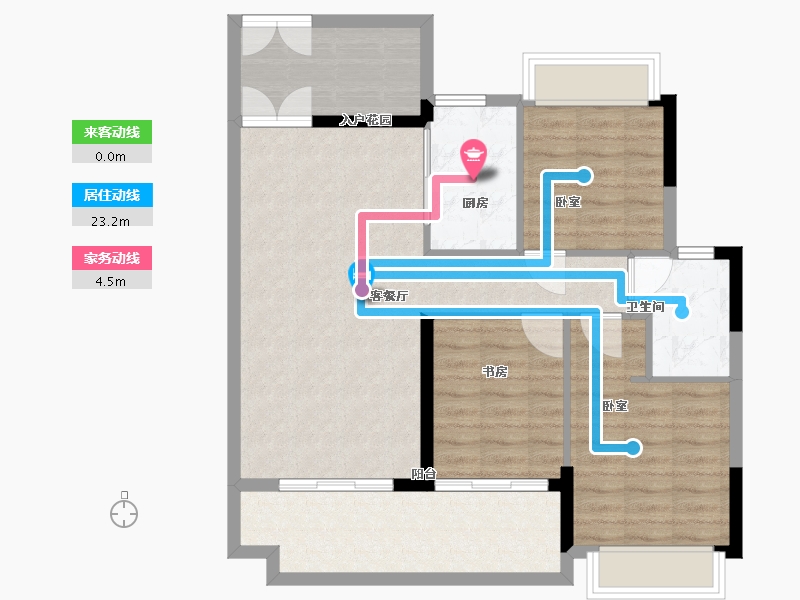 广东省-广州市-越秀滨海珺城-89.01-户型库-动静线