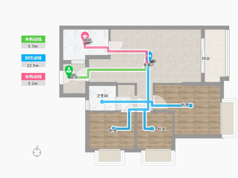 广东省-广州市-广州时代云图-66.98-户型库-动静线