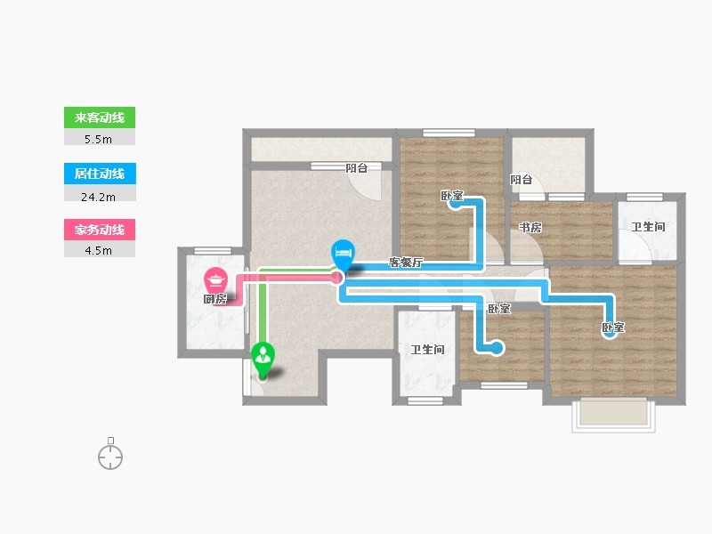 湖北省-武汉市-中部慧谷二期-96.19-户型库-动静线