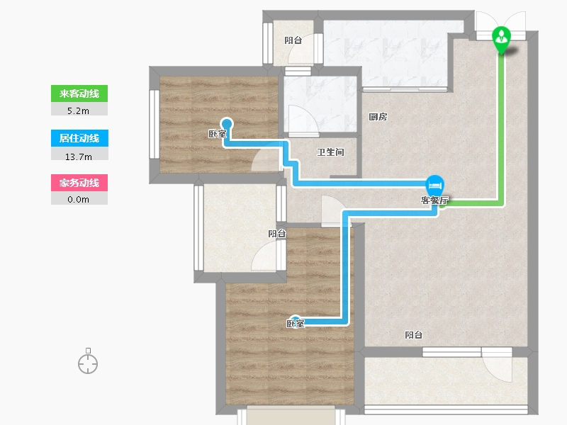 湖北省-武汉市-中部慧谷二期-73.00-户型库-动静线