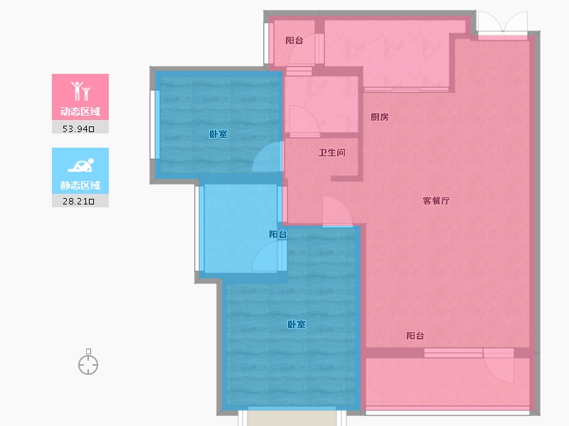 湖北省-武汉市-中部慧谷二期-73.00-户型库-动静分区