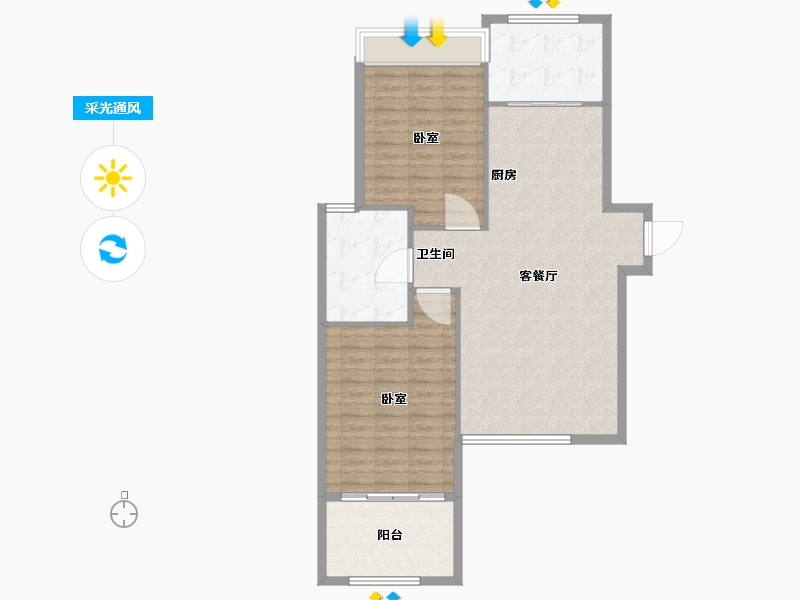 湖北省-宜昌市-御江一品-100.00-户型库-采光通风