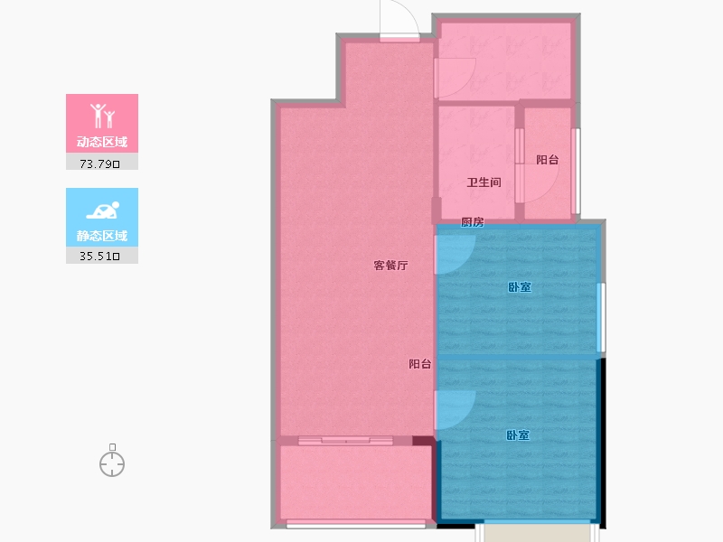 湖北省-宜昌市-御江一品-100.18-户型库-动静分区