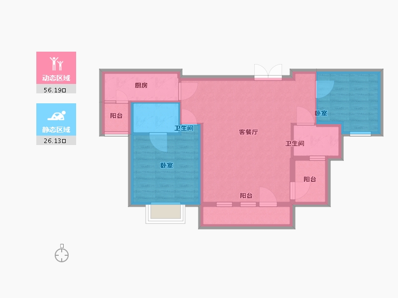 湖北省-武汉市-中部慧谷二期-73.07-户型库-动静分区