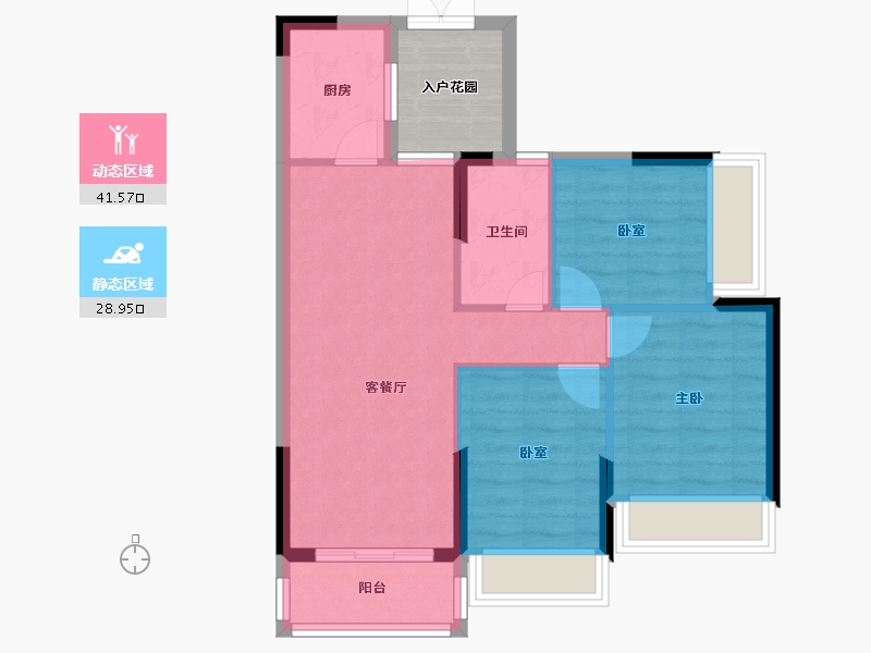 重庆-undefined-美悦湾-68.06-户型库-动静分区