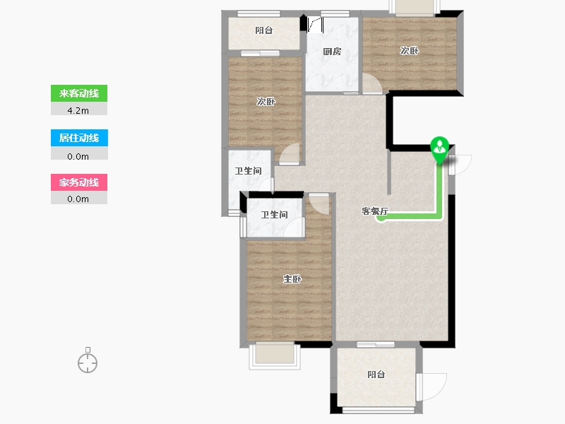 广东省-汕头市-香樟美地-102.95-户型库-动静线