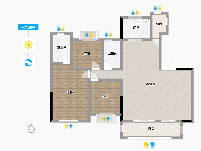 四川省-成都市-兰台府-115.84-户型库-采光通风