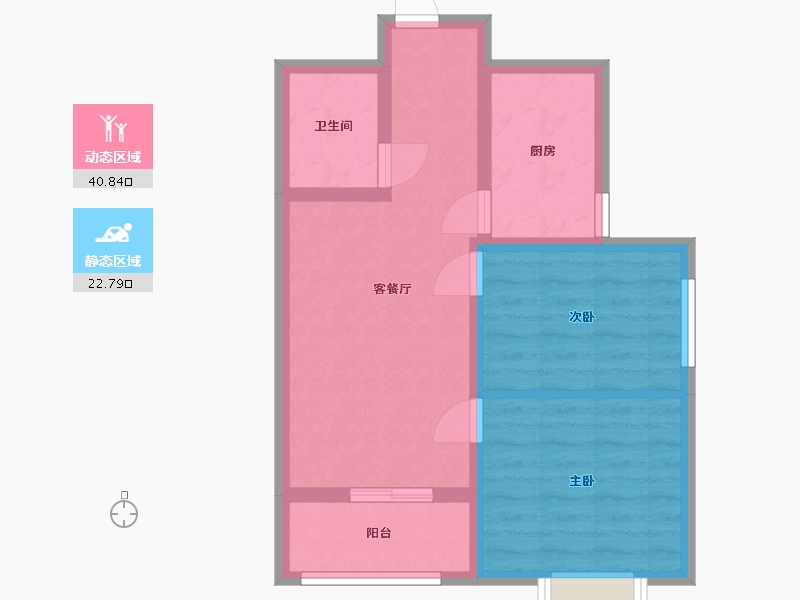 山西省-太原市-金林雅苑-56.09-户型库-动静分区