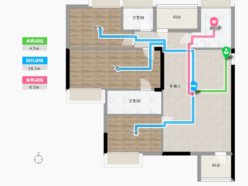 湖北省-武汉市-陌陌屋-101.15-户型库-动静线