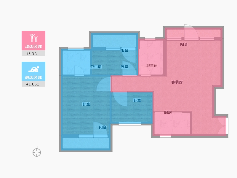 湖北省-武汉市-中部慧谷二期-77.38-户型库-动静分区