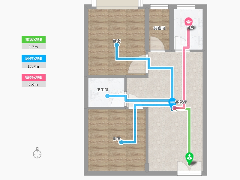 湖北省-武汉市-奥特莱斯V公寓-52.01-户型库-动静线