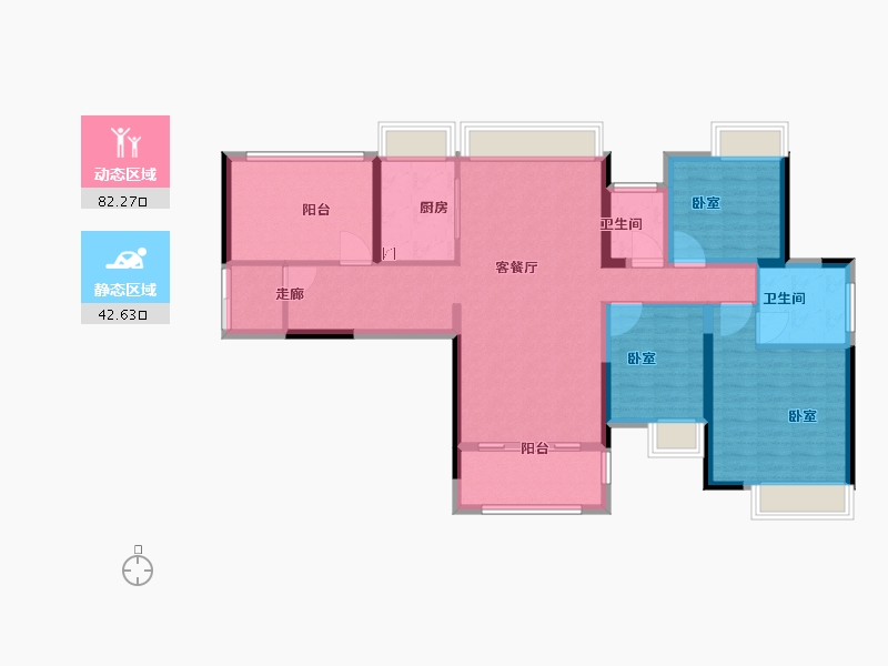 广东省-广州市-中海锦城-112.05-户型库-动静分区