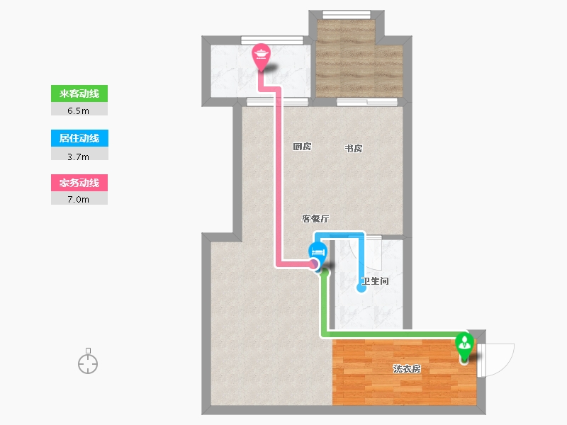 湖北省-武汉市-联投广场-57.00-户型库-动静线