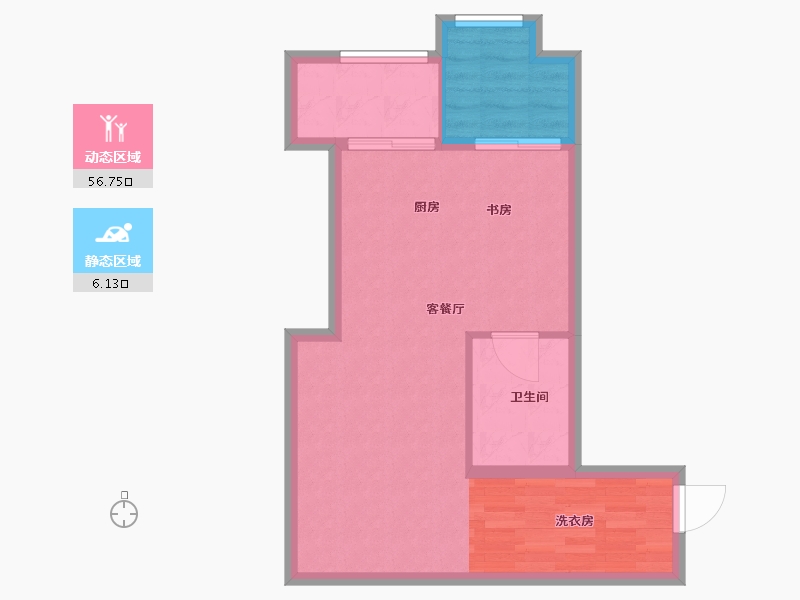 湖北省-武汉市-联投广场-57.00-户型库-动静分区