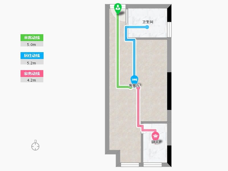 湖北省-武汉市-奥特莱斯V公寓-30.00-户型库-动静线