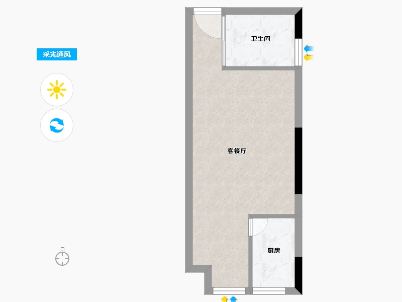 湖北省-武汉市-奥特莱斯V公寓-30.00-户型库-采光通风