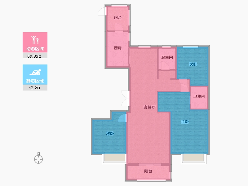 河北省-邢台市-天一华府-100.82-户型库-动静分区