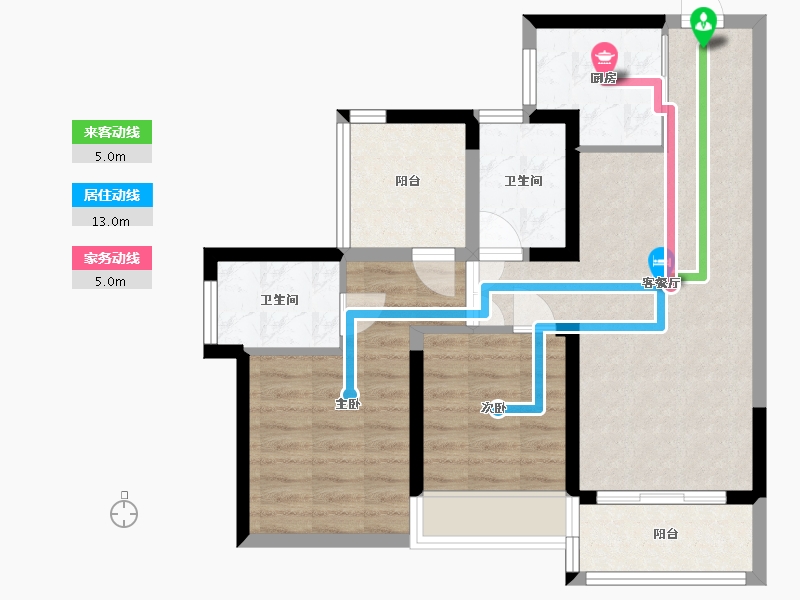 广东省-深圳市-远洋天著华府-69.57-户型库-动静线