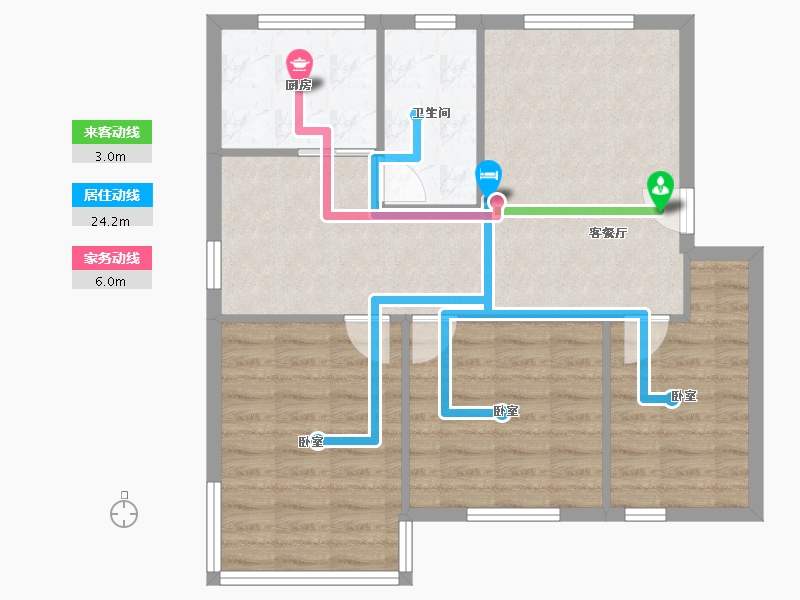 广东省-广州市-34号大院-75.00-户型库-动静线