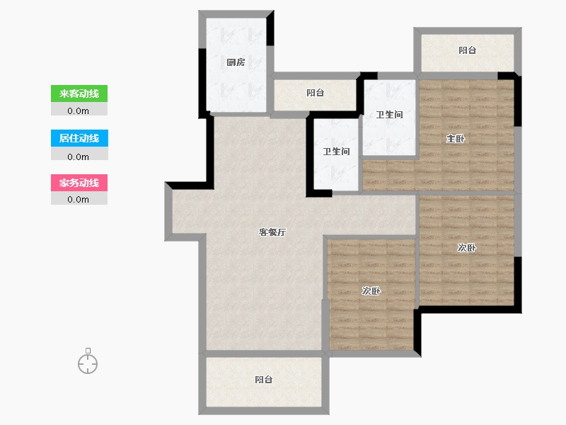 湖南省-衡阳市-金港水岸-101.60-户型库-动静线