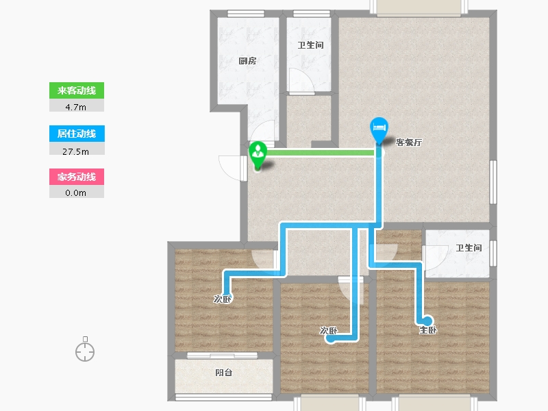 山东省-济南市-琪鑫苑-121.43-户型库-动静线