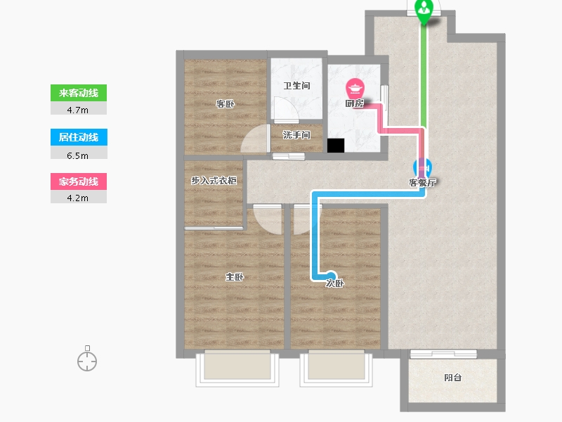 山东省-济南市-中新锦绣天地-86.14-户型库-动静线