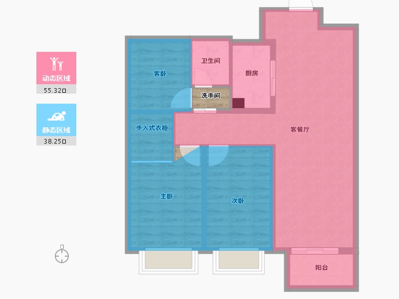 山东省-济南市-中新锦绣天地-86.14-户型库-动静分区