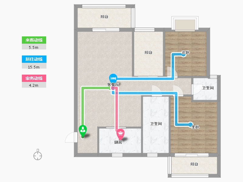 湖北省-黄冈市-赤东中央城-91.10-户型库-动静线