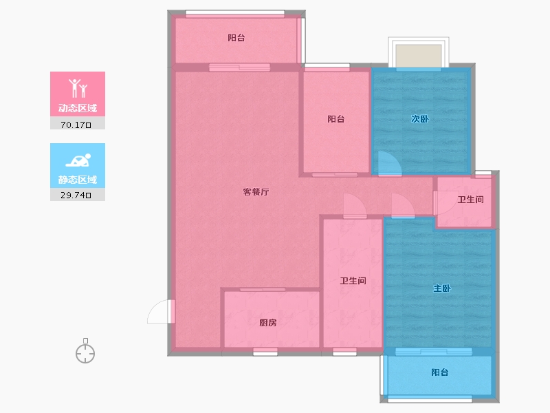 湖北省-黄冈市-赤东中央城-91.10-户型库-动静分区