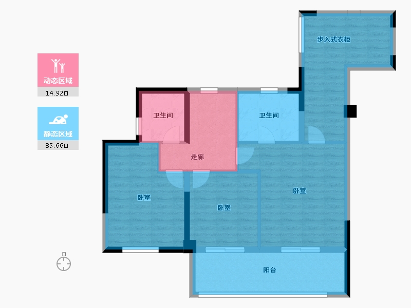 福建省-莆田市-白棠云麓-90.00-户型库-动静分区