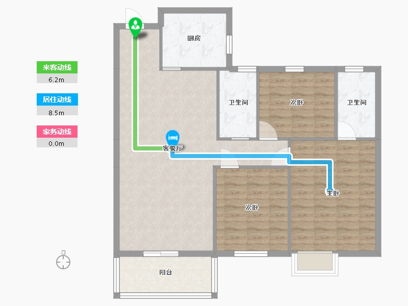 湖北省-黄冈市-赤东中央城-97.70-户型库-动静线