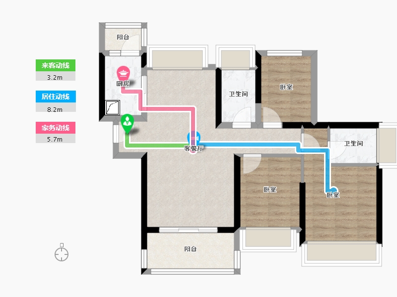 广东省-惠州市-牧云溪谷-73.05-户型库-动静线