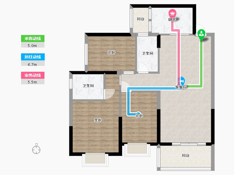 广东省-汕头市-恒大御景湾-98.39-户型库-动静线