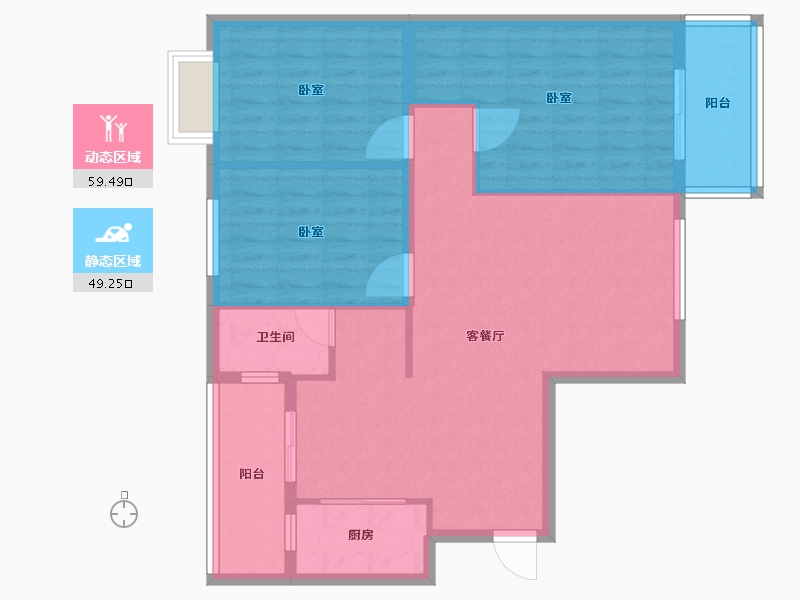 河南省-周口市-建业世和府-98.85-户型库-动静分区