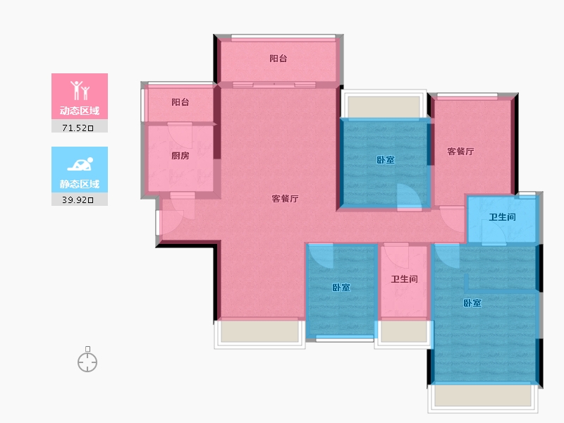 广东省-深圳市-宏发嘉域-99.00-户型库-动静分区