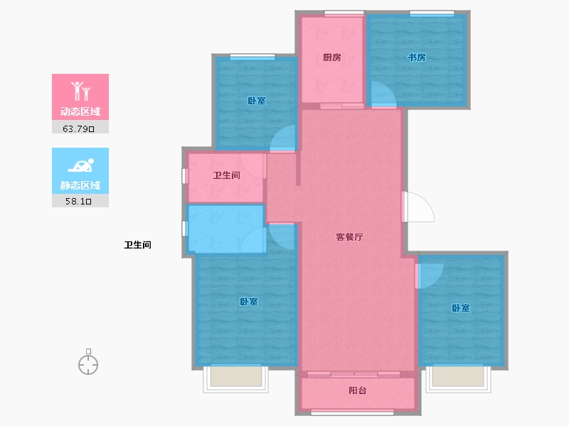 山东省-潍坊市-保利海棠-110.00-户型库-动静分区