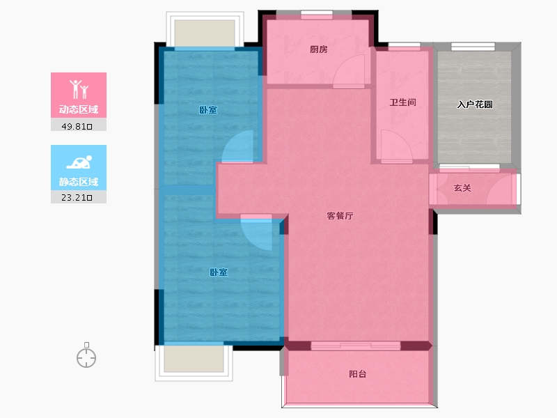 江西省-南昌市-江报翰林世家-72.00-户型库-动静分区