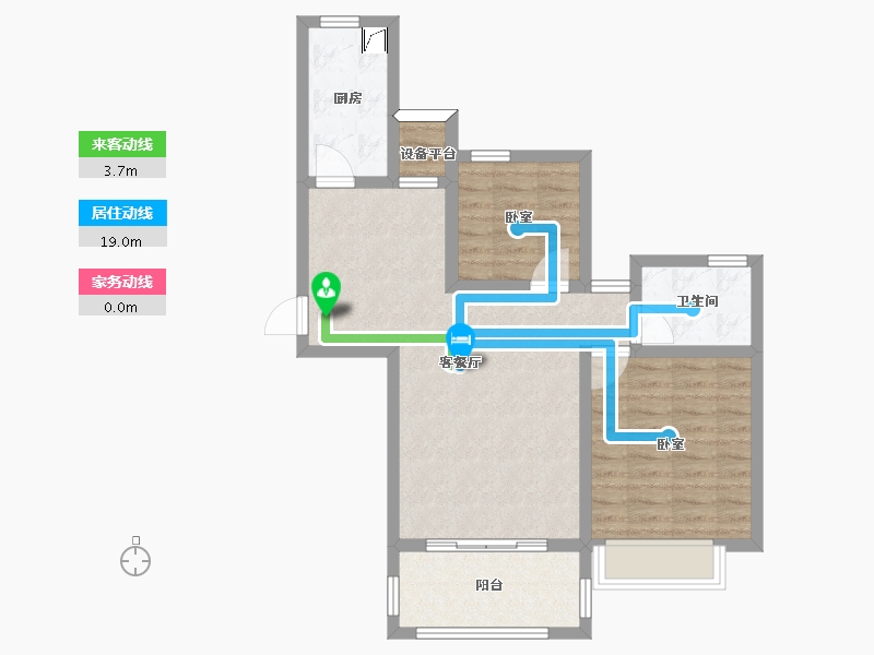 江西省-南昌市-幸福时光-70.00-户型库-动静线