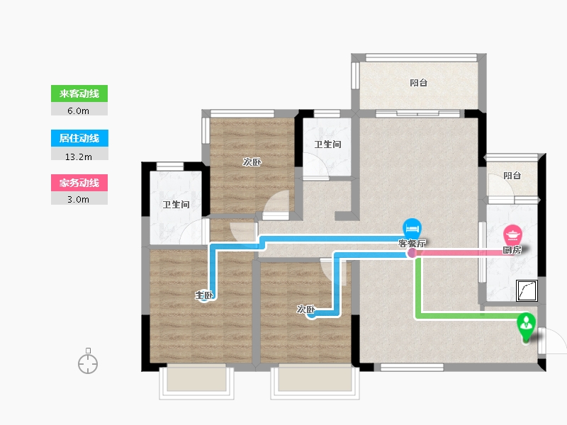 四川省-内江市-内江和喜御景台-81.81-户型库-动静线