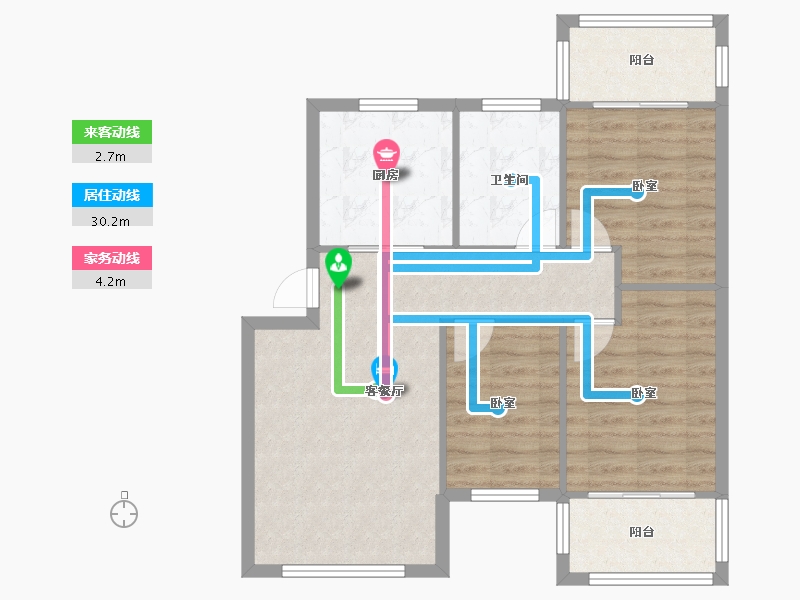 四川省-成都市-电子十所第三生活区-75.03-户型库-动静线