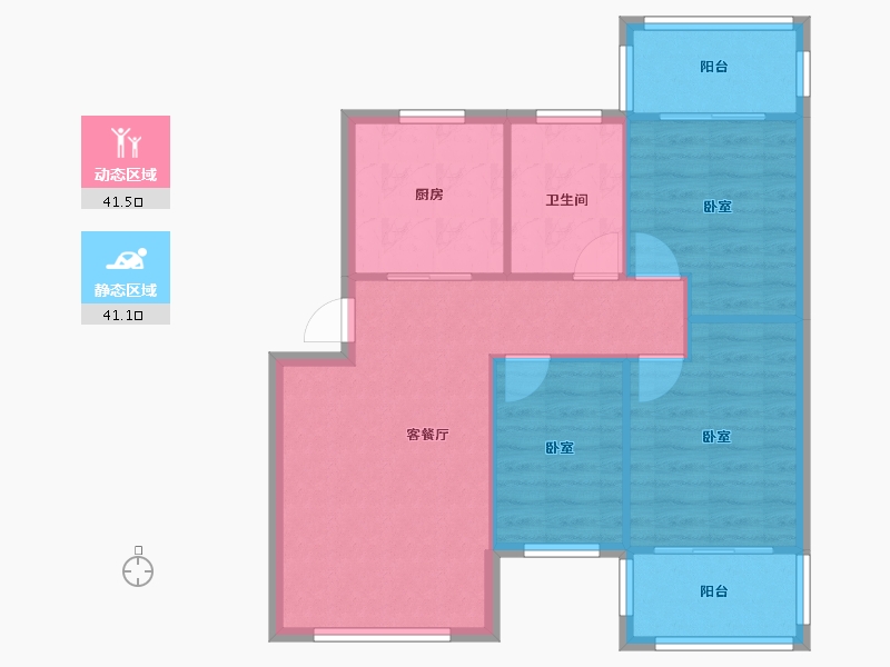 四川省-成都市-电子十所第三生活区-75.03-户型库-动静分区