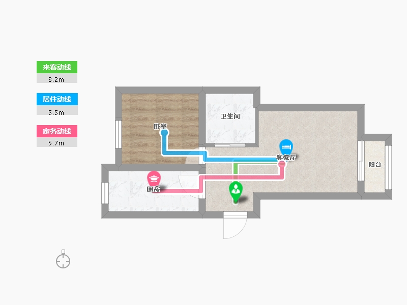 北京-北京市-天裕昕园-34.47-户型库-动静线