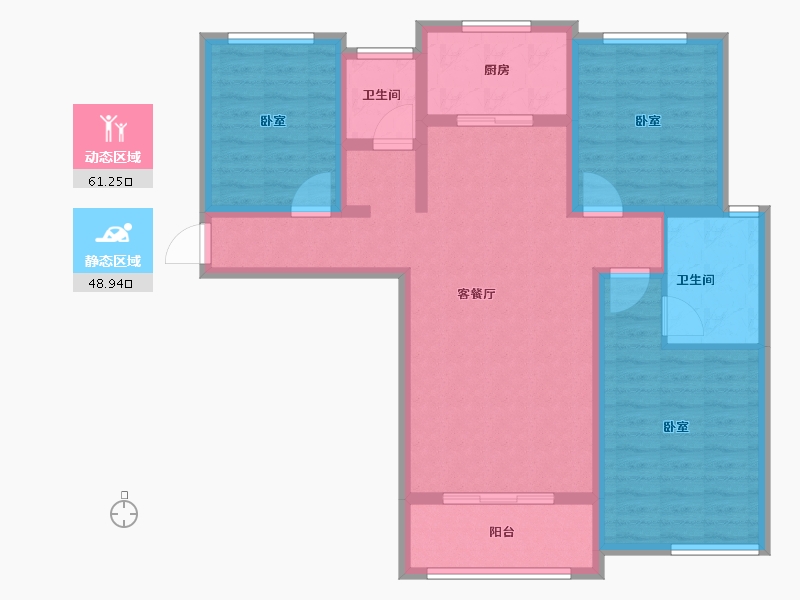 安徽省-宿州市-尚东国际-98.00-户型库-动静分区