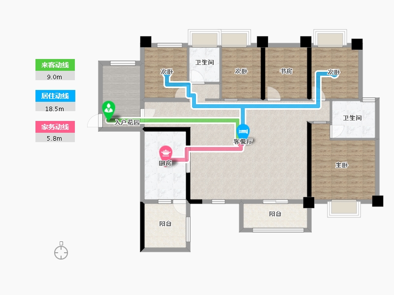 广东省-深圳市-壹方中心玖誉-139.20-户型库-动静线