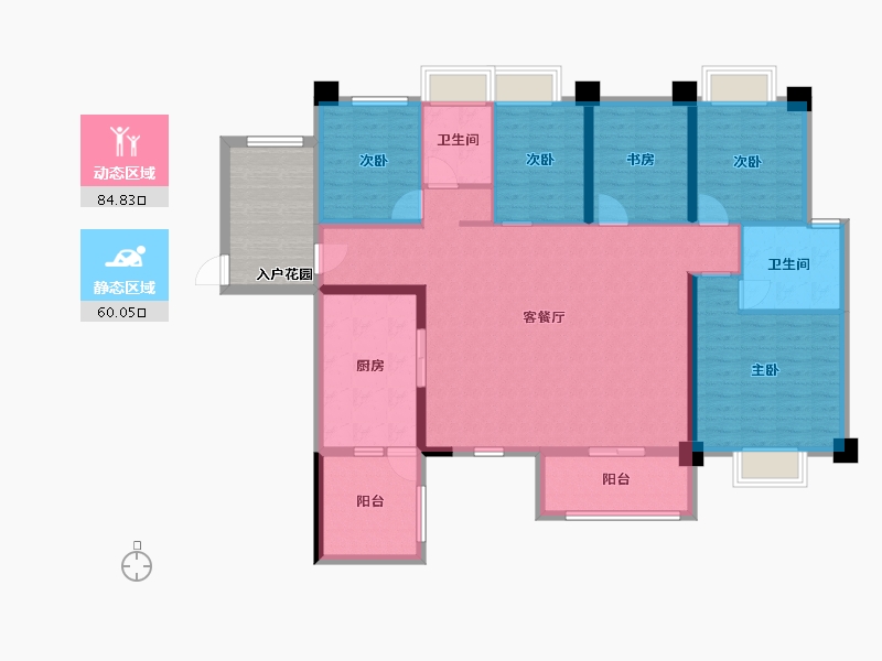 广东省-深圳市-壹方中心玖誉-139.20-户型库-动静分区