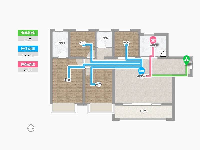 河南省-洛阳市-建业科技城-89.30-户型库-动静线