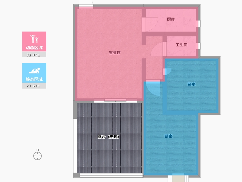 广东省-汕头市-海滨花园-65.44-户型库-动静分区