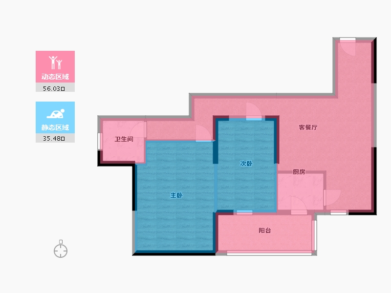 广东省-湛江市-富虹上游城-81.57-户型库-动静分区