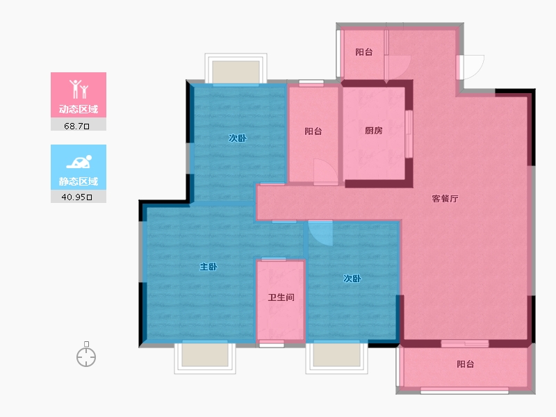 广东省-湛江市-永兴国际城-99.00-户型库-动静分区