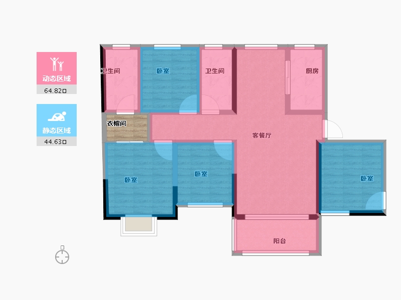 江西省-吉安市-吉新佳苑-100.00-户型库-动静分区